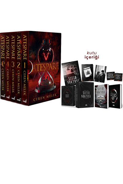 İndigo Kitap Ateşpare 5 Kitaplık Kutulu Set - Ciltli ve Sıfır Noktası Av ve K...
