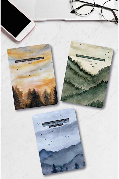 MuslimWalk Gece – Orman Temalı – 3’lü Mininote Defter