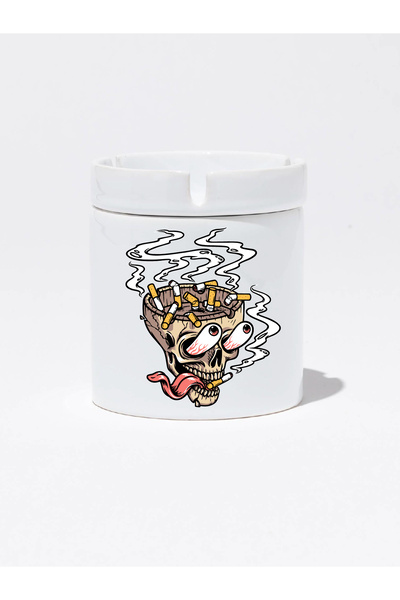 imo mug Kokusuz sözdür at kül tablası, kişiye özel porselen küllük, kurukafa,...