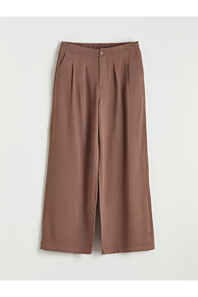 LC Waikiki Rmz Gi̇yi̇m Farkiyla Girls' Pleated Pants with Waist Cord