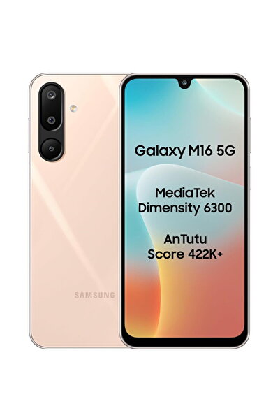 Samsung Mobile phone Galaxy M16, Dual SIM, 6GB RAM, 128GB, 5G, Blush Pink