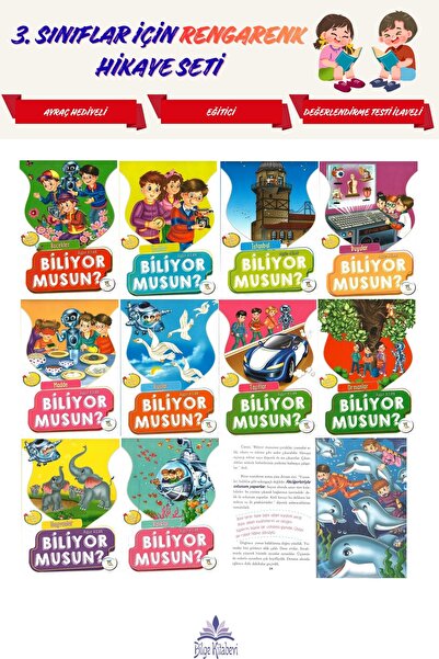 5 Renk Yayınları 3.Sınıf Okumayı Sevdiren 10 lu Hikaye Seti (48 sayfa)