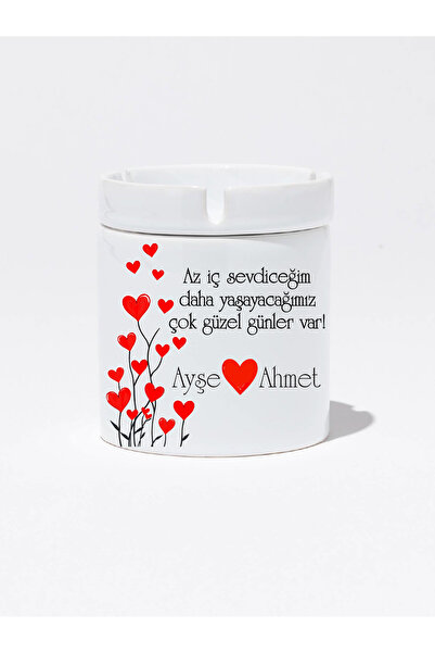 imo mug Sevgililere özel isimli Kokusuz sözdür at kül tablası, kişiye özel po...