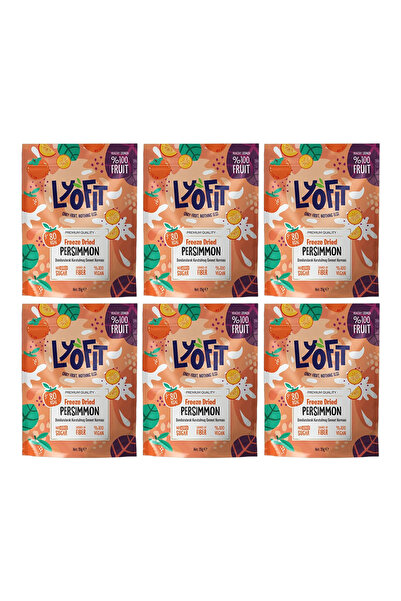Lyofit Food Freeze Dried Paradise Persimmon 25g 6 Pieces