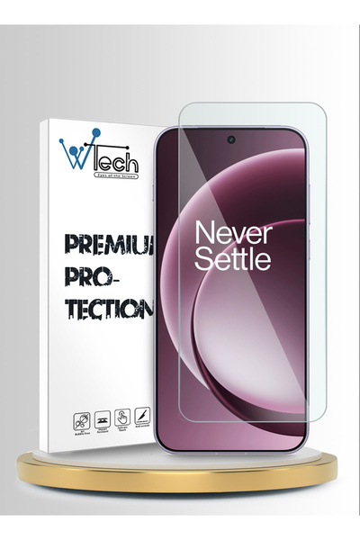 Wtech واقي شاشة زجاجي مقوى شفاف من ون بلس 15 5G 2025 بريميوم سيريز 9H
