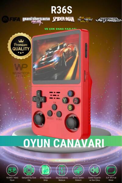 WUNİT R36s Oyun Konsolu Güncel El Atarisi 20.000 Oyun Hd Ekran Retro Oyunlar
