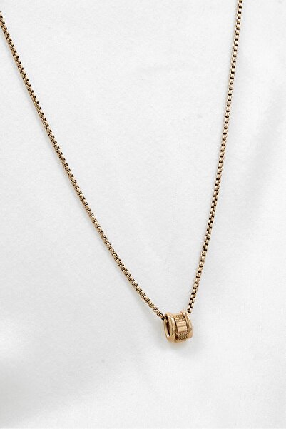 Calvin Klein Women Stainless Steel Fashionable Necklace, Golden