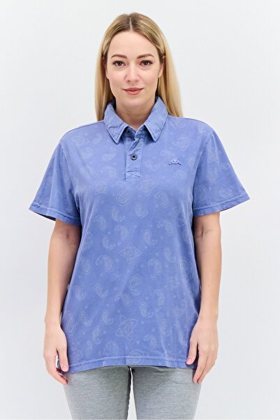 Robe Di Kappa Women Slim Fit Short Sleeve Embroidered Logo Polo Shirt, Slate ...