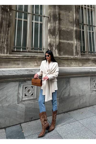 Bella Breeze Women's Shawl Collar Tie-Up Jacket Dress