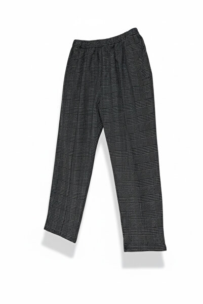 BİLGENS BUTİK Women's Plaid Patterned Trousers Suitable for Daily Use