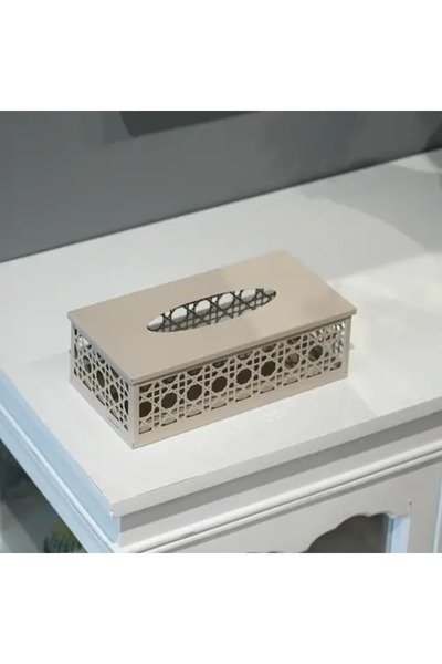 Generic Decorative Tissue Box with Elegant Geometric Design