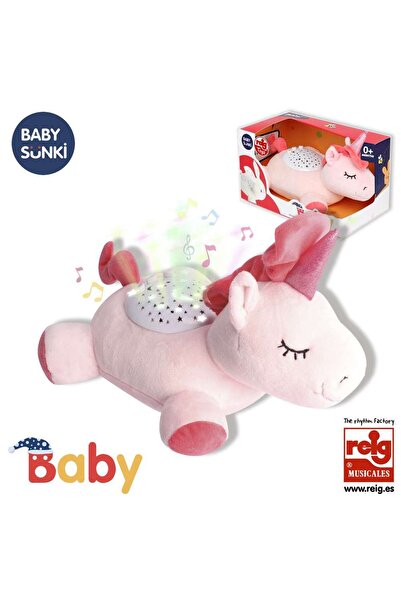 Reig Musicales Proiector Unicorn Plus 25 cm cu cântece de leagăn