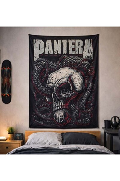 Metal Giyim Pantera Wall Tapestry