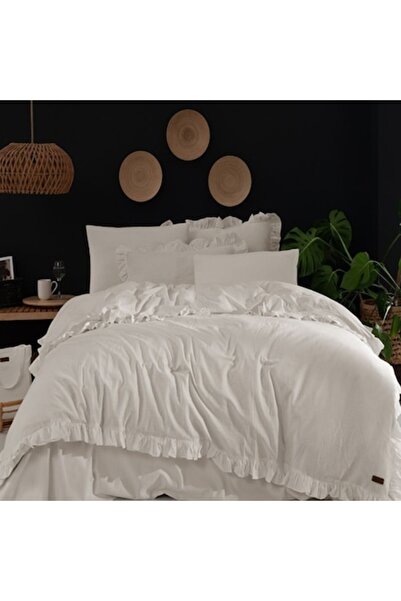 OEM Double Bed Linen with Ruffles