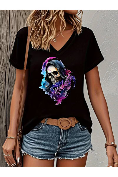 Cevval ΓΥΝΑΙΚΕΙΟ ΜΠΛΟΥΖΑΚΙ ΜΕ ΛΑΜΨΗ ΣΕ ΣΧΗΜΑ V ΚΑΙ ΣΤΑΜΠΑ