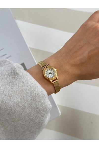 MERW Loren Model Gold Color Metal Cord Vintage Series Women's Wristwatch