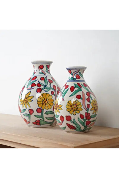 Generic Decorative Ceramic Vase with Colorful Patterns