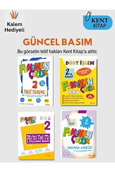 Fenomen Yayıncılık Fenomen Çocuk - 2.Sınıf Paket Deneme - Dört İşlem - Proble...