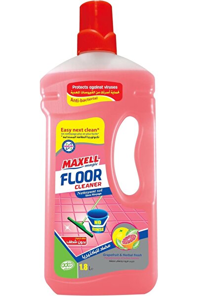 Maxell magic no-rinse floor cleaner, grape fruit and herbal fresh, 1.8 l