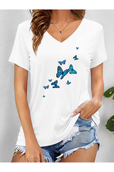 YUNAYT ΓΥΝΑΙΚΕΙΟ ΜΠΛΟΥΖΑΚΙ ΜΕ ΛΑΜΨΗ ΣΕ ΣΧΗΜΑ V ΚΑΙ ΣΤΑΜΠΑ