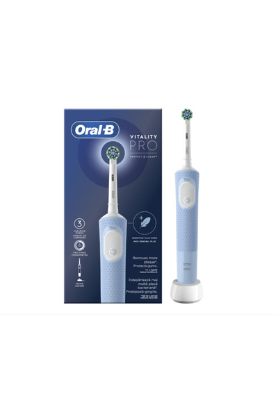 Oral-B Vitality Pro Electric Toothbrush, 3D Clean, 3 Programs, 1 Head, Blue