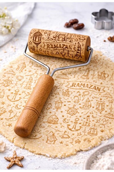 Kifnexwood DESENLİ AHŞAP RULO MERDANE