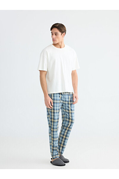 LC Waikiki Hilfa Yeni Sezon Standard Fit ecosez Pantaloni de pijama pentru bă...