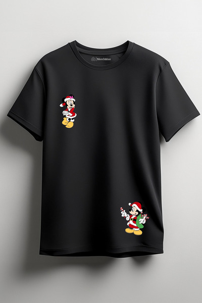 Merch&ice Tricou unisex cu imprimeu Șoareci de Anul Nou