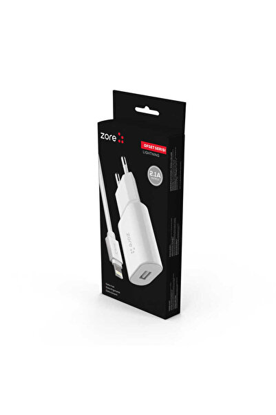 Nexaura NXAR Ofset Serisi ZCS-02 Lightning 2 in 1 Ev Şarj Seti 2.1A - Beyaz