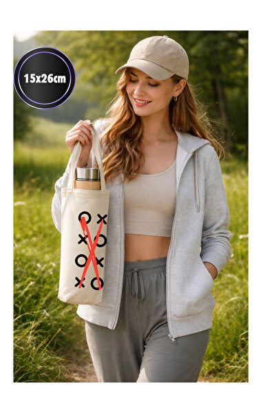 Parspera Geantă din pânză pentru sticle de apă și termos, pentru plajă, picni...