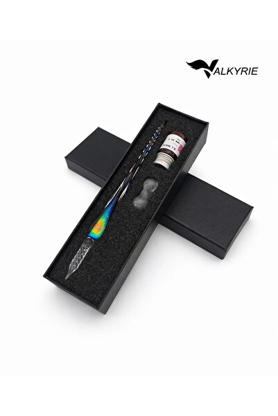 valkyrie Model Color Transitioning Glass Dip Pen Set – Handmade - Gift Boxed