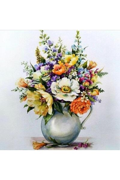 OEM Painting by Numbers Set Floral Arrangement, Canvas Painting on Frame, 21x...