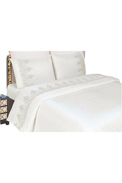 LACASA HOME LINEN طقم غطاء لحاف من القطن الساتان 6 قطع من سلطانز - لاكاسا هوم...
