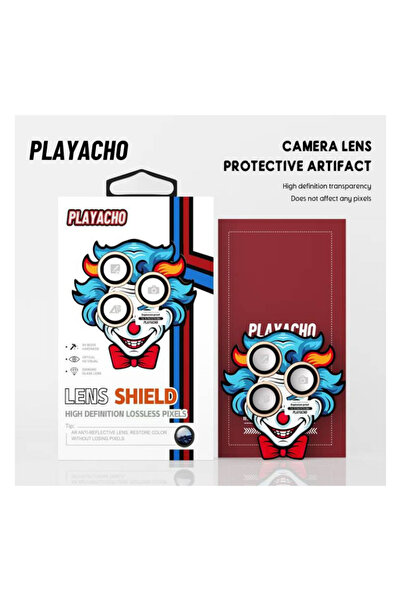 PLAYACHO Clown Camera Lens Protector for iPhone 15 Pro | 15 Pro Max - Dark Bl...