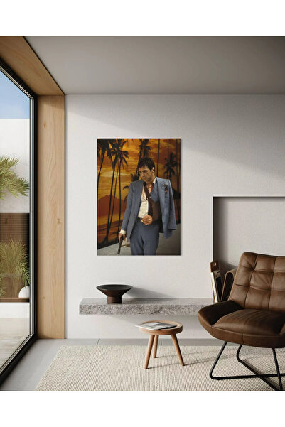Scarface Modern Sanat Cam Tablo 654