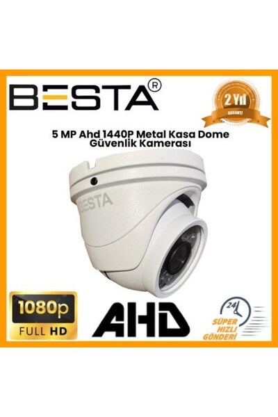 NW NessiWorld 5 Mp Ahd 1440P Metal Case Dome Security Camera Kd-9423