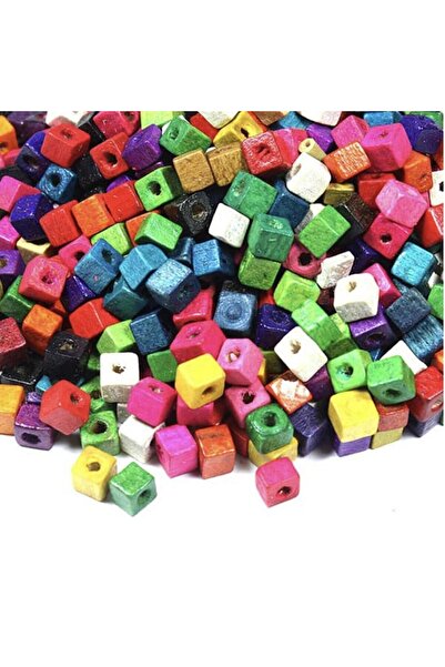Kika Artistic Paper Wooden Beads 10 Pieces Colorful