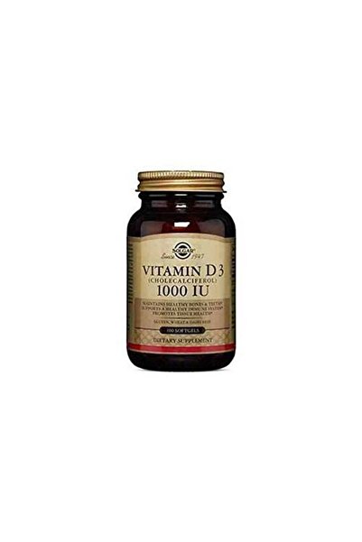 Solgar Vitamin D3 1000 Iu 100 Tablet