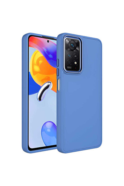 Nexaura غطاء Redmi Note 11S Global من السيليكون NXAR Luna مع إطار معدني وتصمي...