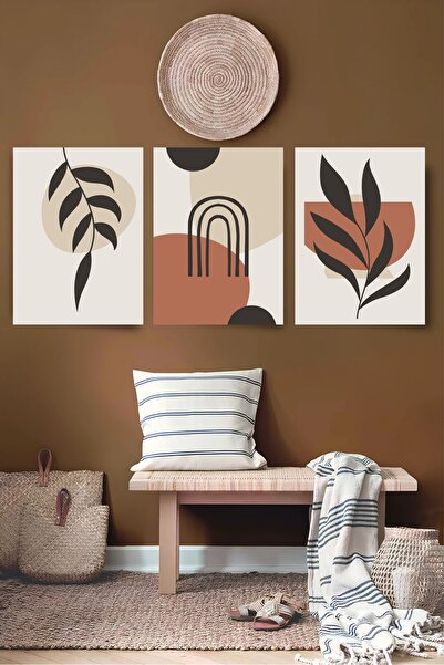 Sennight Bohem 3'lü Kanvas Tablo Seti 2