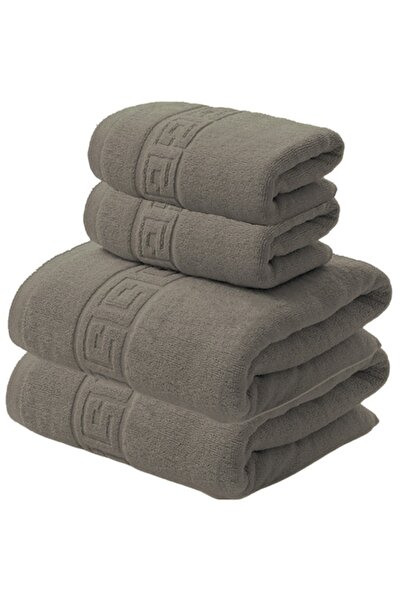 NufJoy Set of 4 towels, 100% cotton, 500 g/m², 2x 70x140 cm+2x 50x90 cm