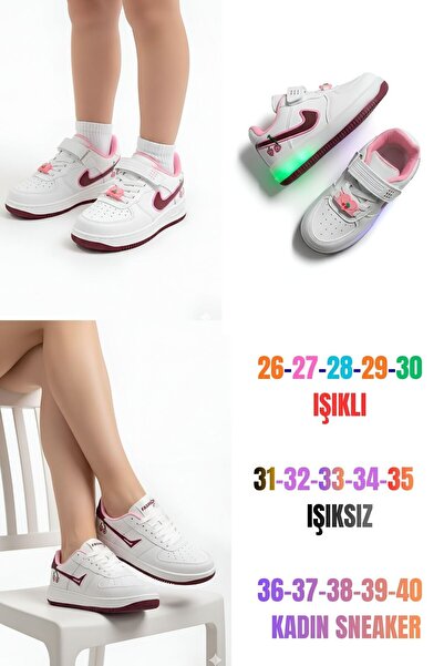 McDark Бели дамски кецове с черешови мотиви от Бургундия