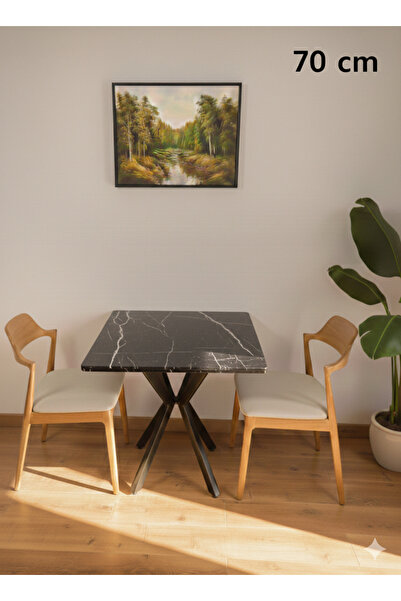 modülare MUTFAK CAFE BALKON BAHÇE RESTORAN YEMEK MASASI 70X70 ve 80X80 METAL ...