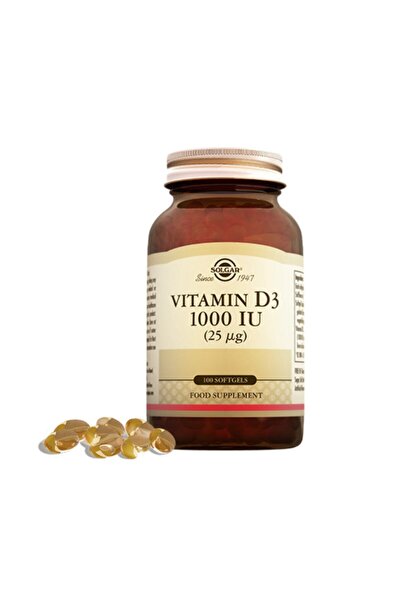 Solgar Vitamin D3 1000 Iu 25 Mg (100 Capsules)
