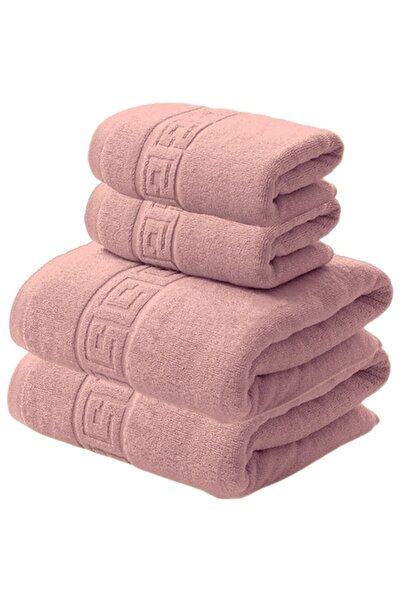 NufJoy Set of 4 towels, 100% cotton, 500 g/m², 2x 70x140 cm+ 2x 50x90 cm