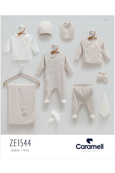 Caramel Alltime Boy Jacquard Jumpsuit 10-Piece Set Ze1544