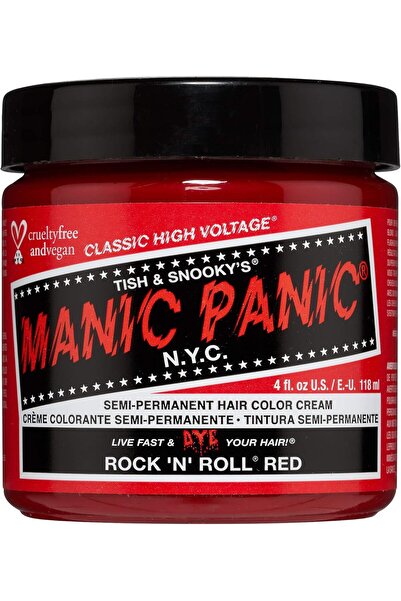 Manic Panic صبغة شعر حمراء نابضة بالحياة على طراز الروك أند رول