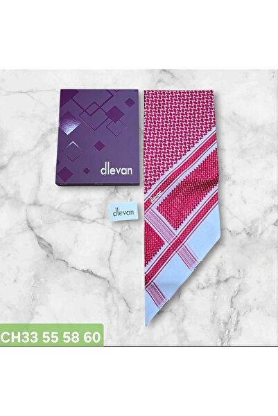 delvan Distinctive men's red Delivan shemagh