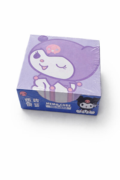 facnspt Blocnotes cu figurina Kuromi (Memo Cube) – 250 de coli, design adorabil