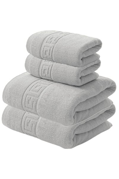 NufJoy Set of 4 towels, 100% cotton, 500 g/m², 2x 70x140 cm+ 2x 50x90 cm